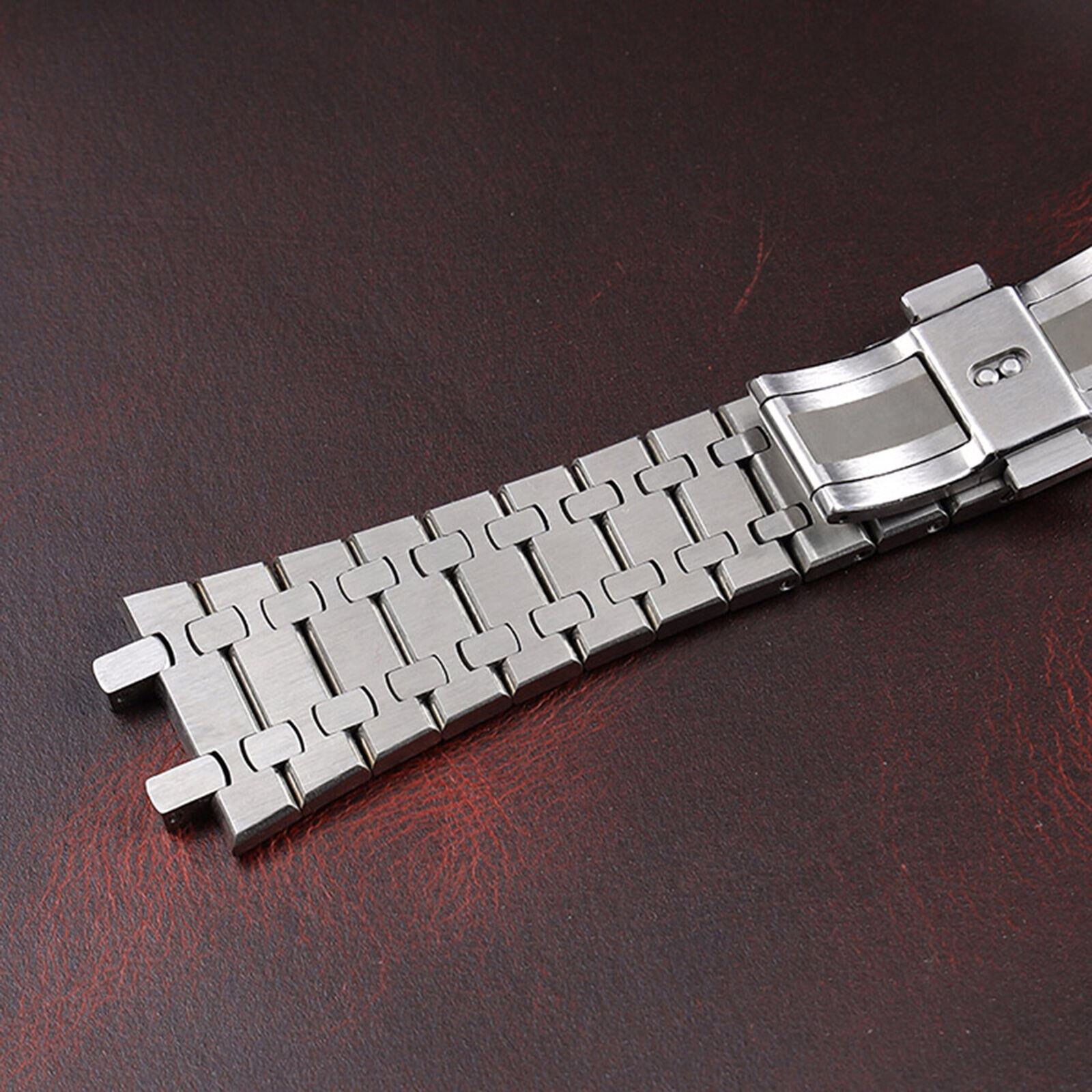 Stainless Steel Watch Case+Strap VK63 Movement Sapphire Glass - Elegant Design, Multiple Colors 