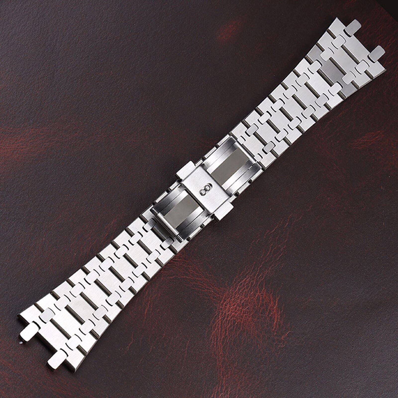 Stainless Steel Watch Case+Strap VK63 Movement Sapphire Glass - Elegant Design, Multiple Colors 