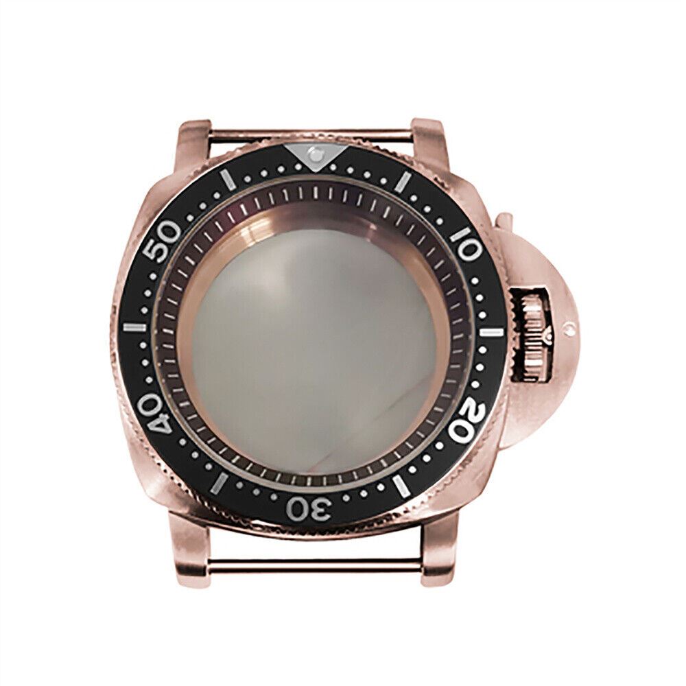 Rose Gold PVD Steel Watch Case for NH35/NH36 - Stylish & Durable Upgrade 