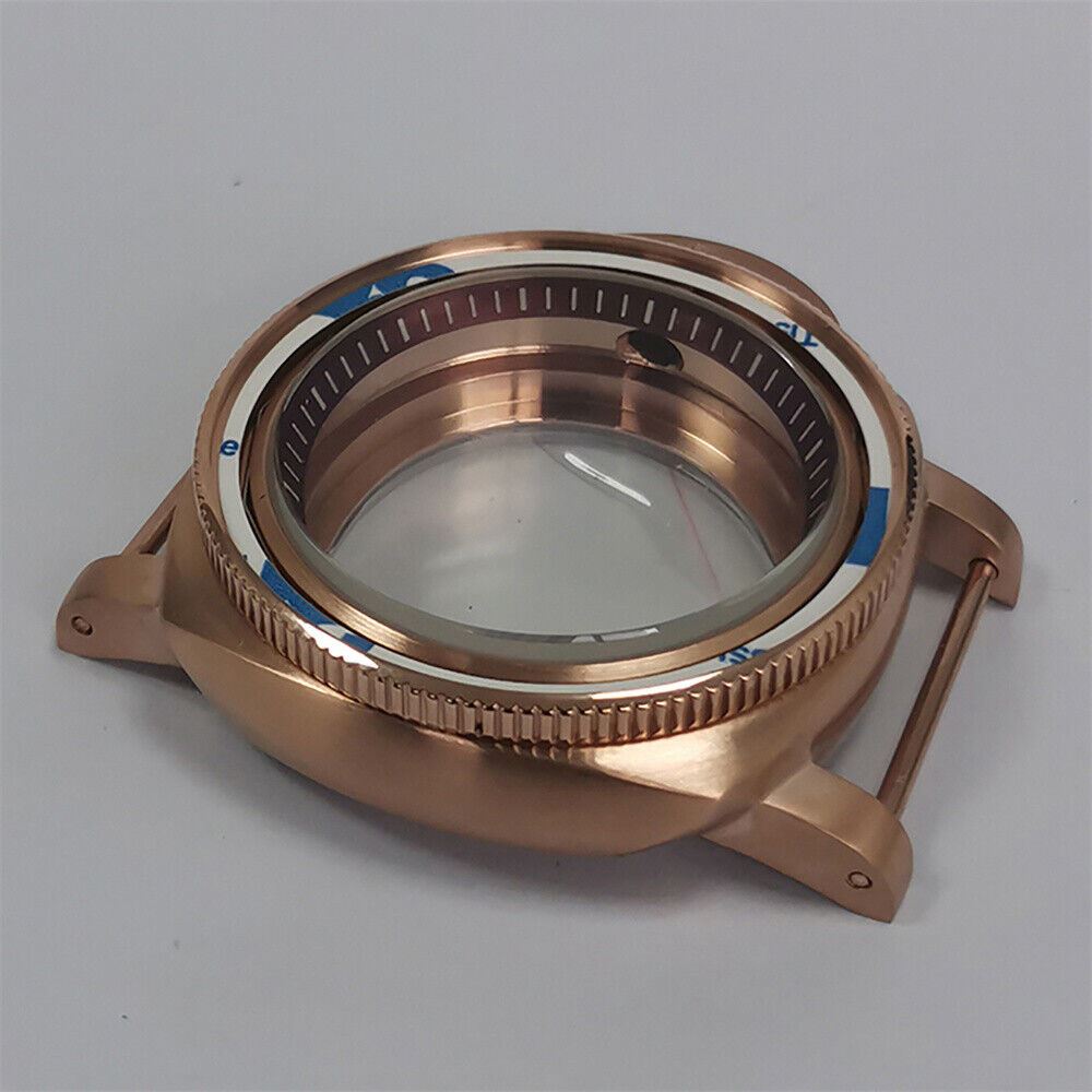 Rose Gold PVD Steel Watch Case for NH35/NH36 - Stylish & Durable Upgrade 