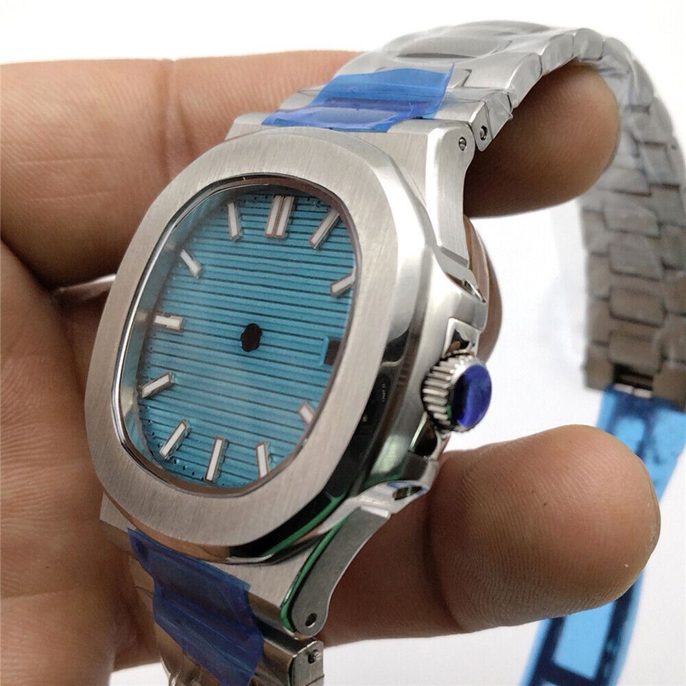 Stainless Steel Waterproof Watch Strap Case with Sapphire Glass for NH35A/NH36 Movement 