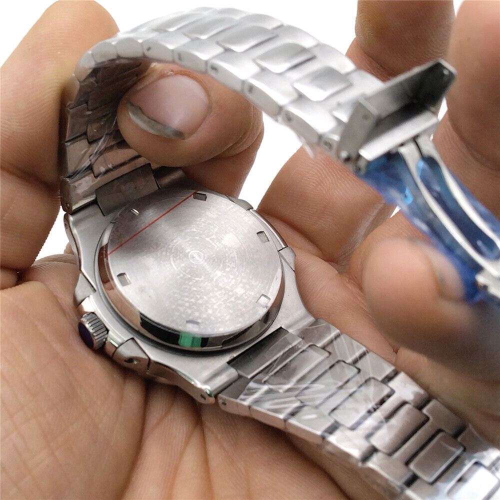 Stainless Steel Waterproof Watch Strap Case with Sapphire Glass for NH35A/NH36 Movement 