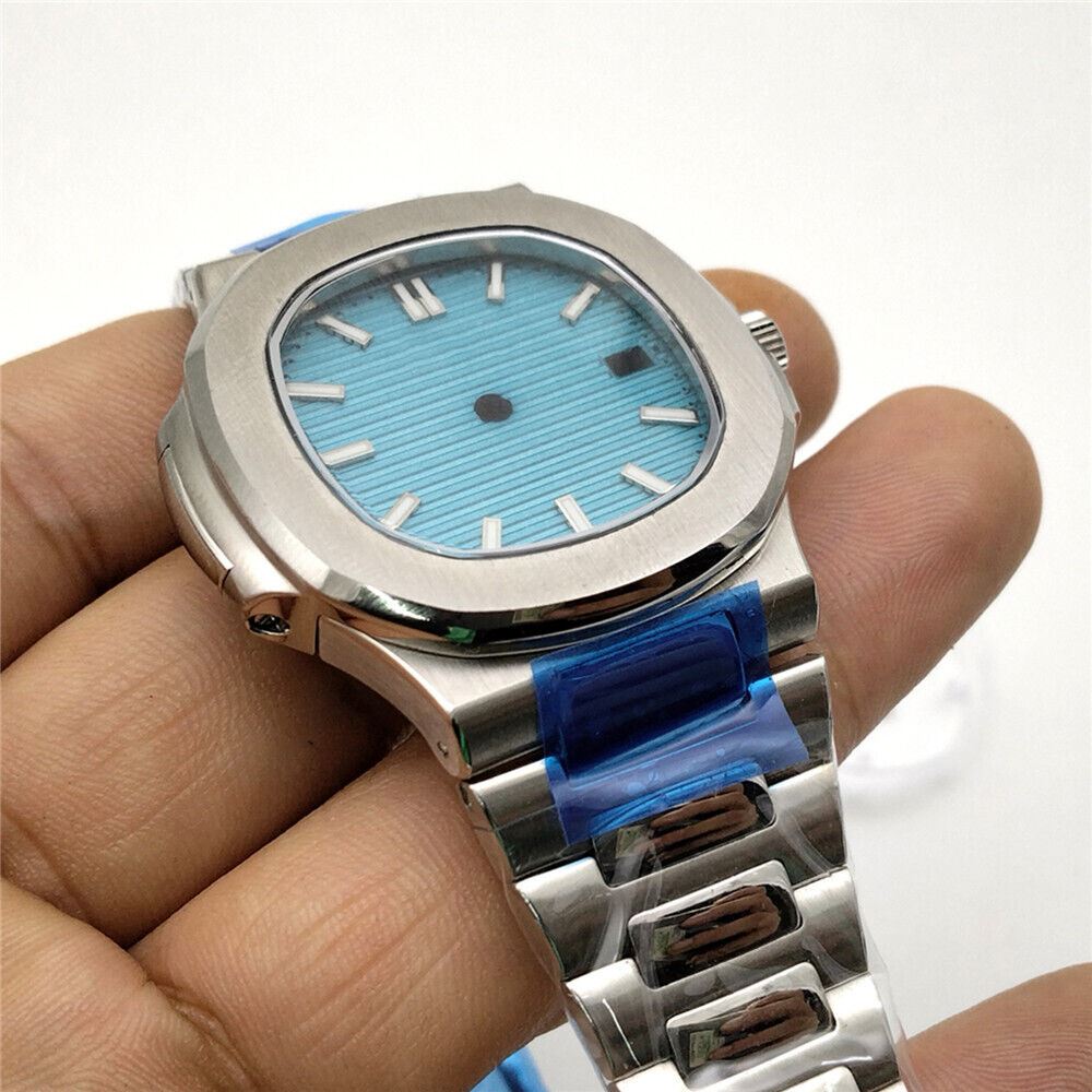 Stainless Steel Waterproof Watch Strap Case with Sapphire Glass for NH35A/NH36 Movement 