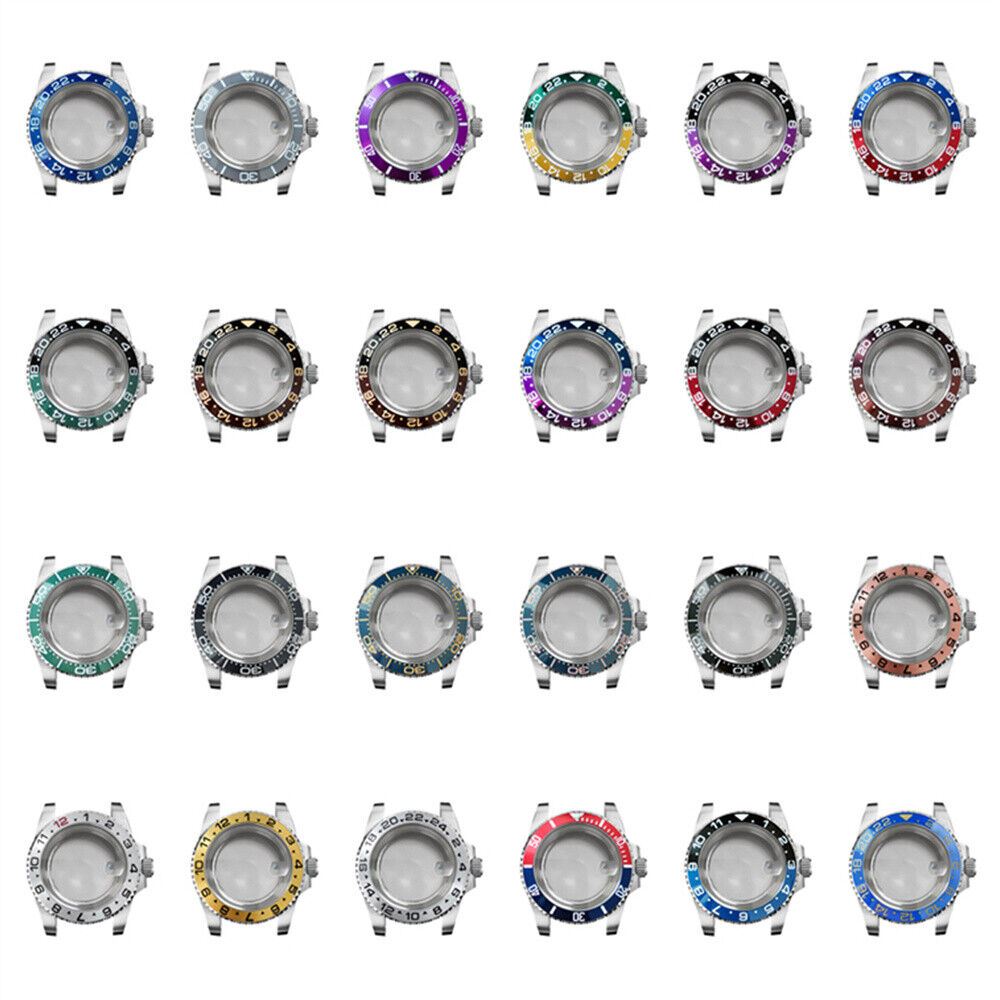 Premium 40MM Sapphire Glass Watch Case Kit with Various Bezels for NH35/NH36 Movement 