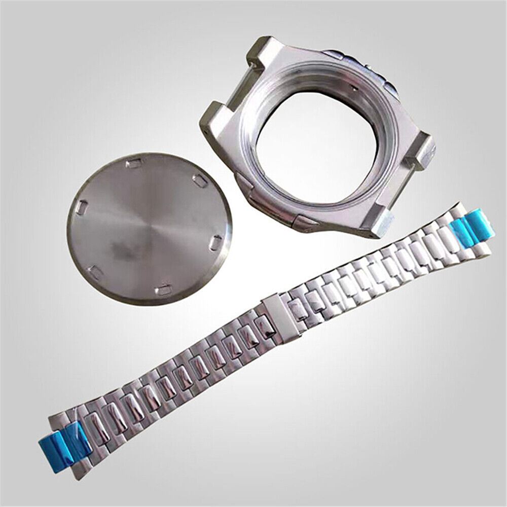 Classic Stainless Steel Watch Case Band Set for 41MM Miyota/Mingzhu Movements 