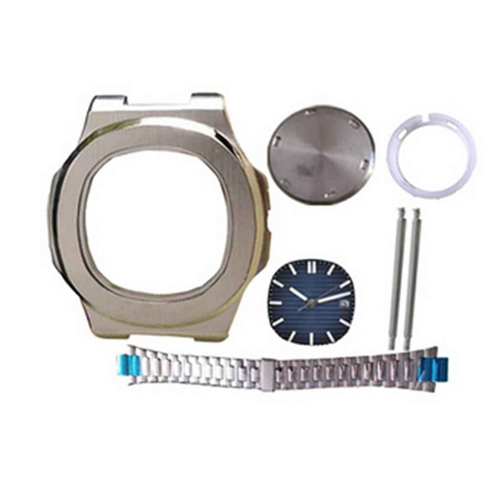 Classic Stainless Steel Watch Case Band Set for 41MM Miyota/Mingzhu Movements 