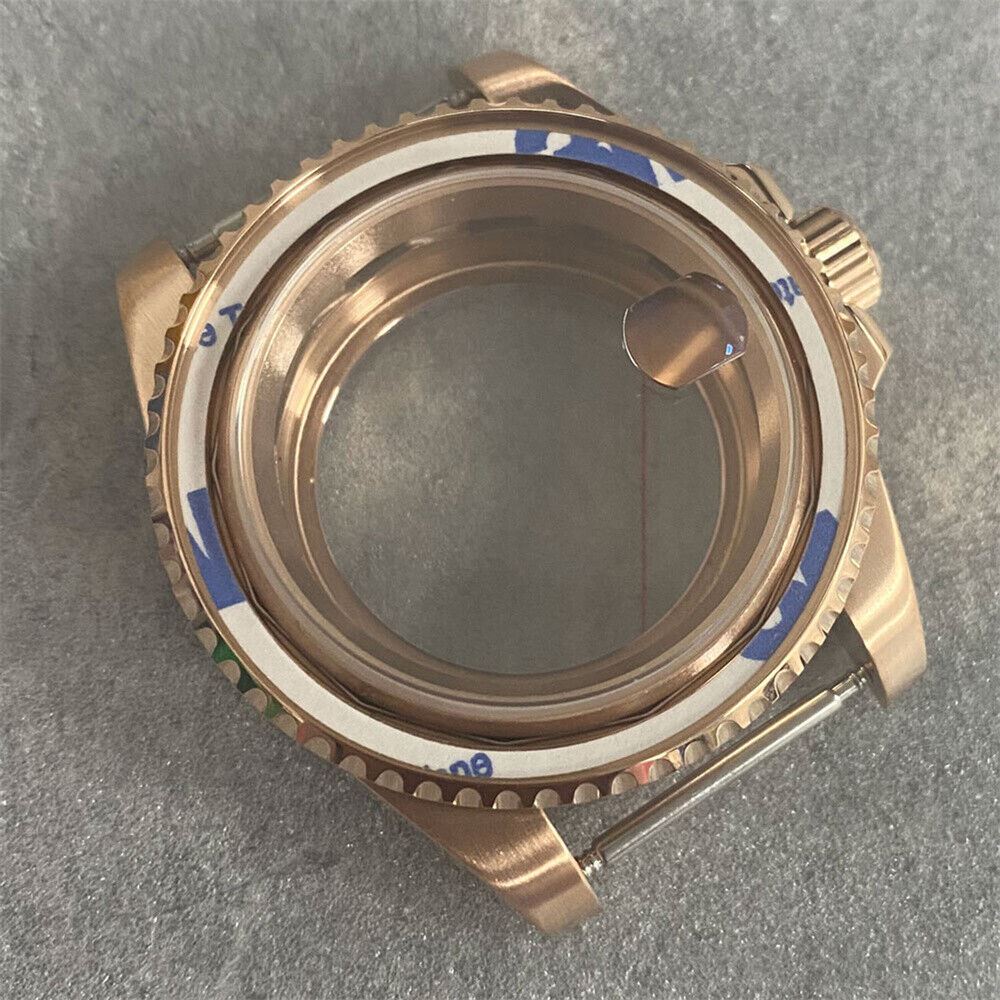 Premium 40MM PVD Golden Watch Case with Sapphire Glass for NH35 Movement 