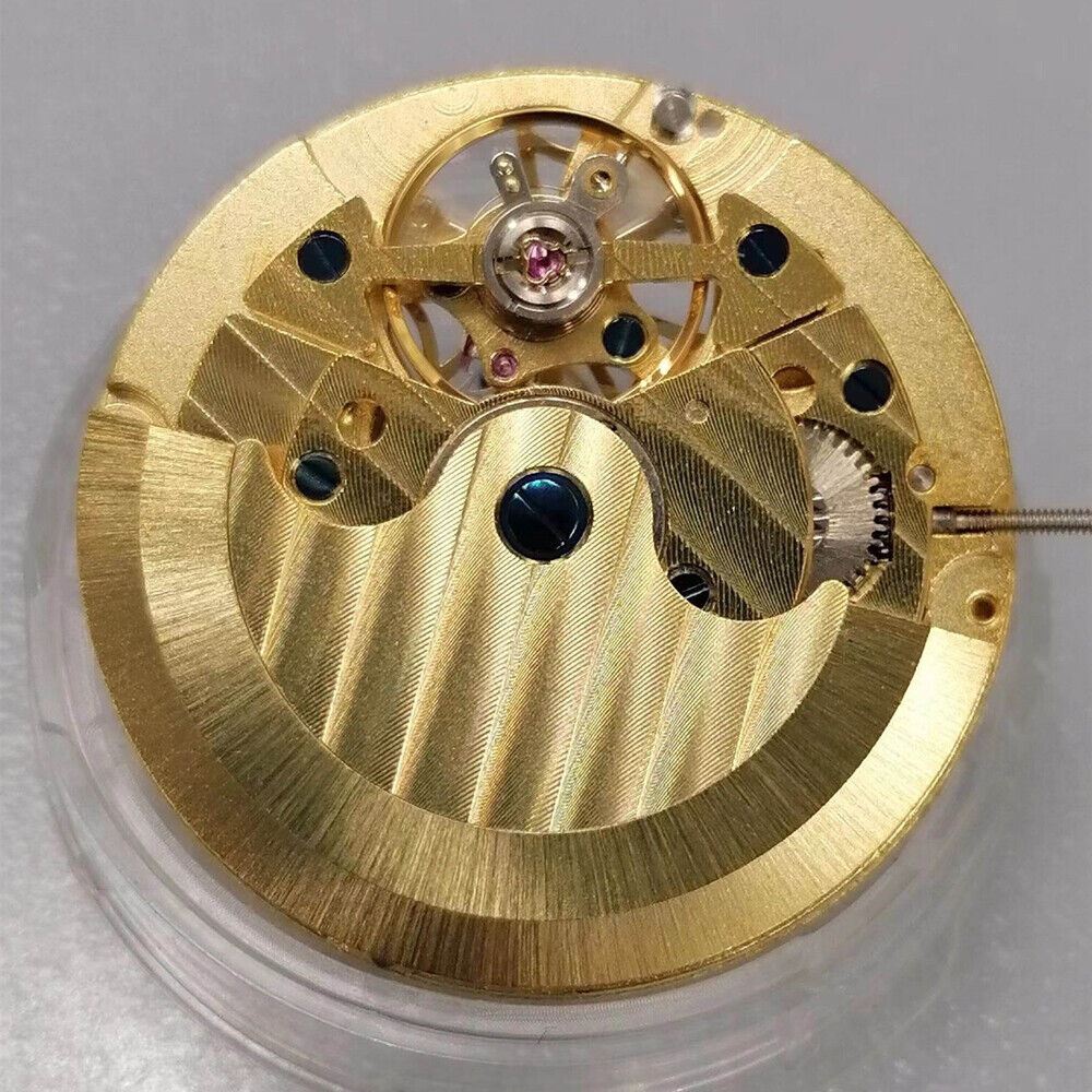 Experience Luxury: Shanghai Golden Flywheel Mechanical Movement Watch 