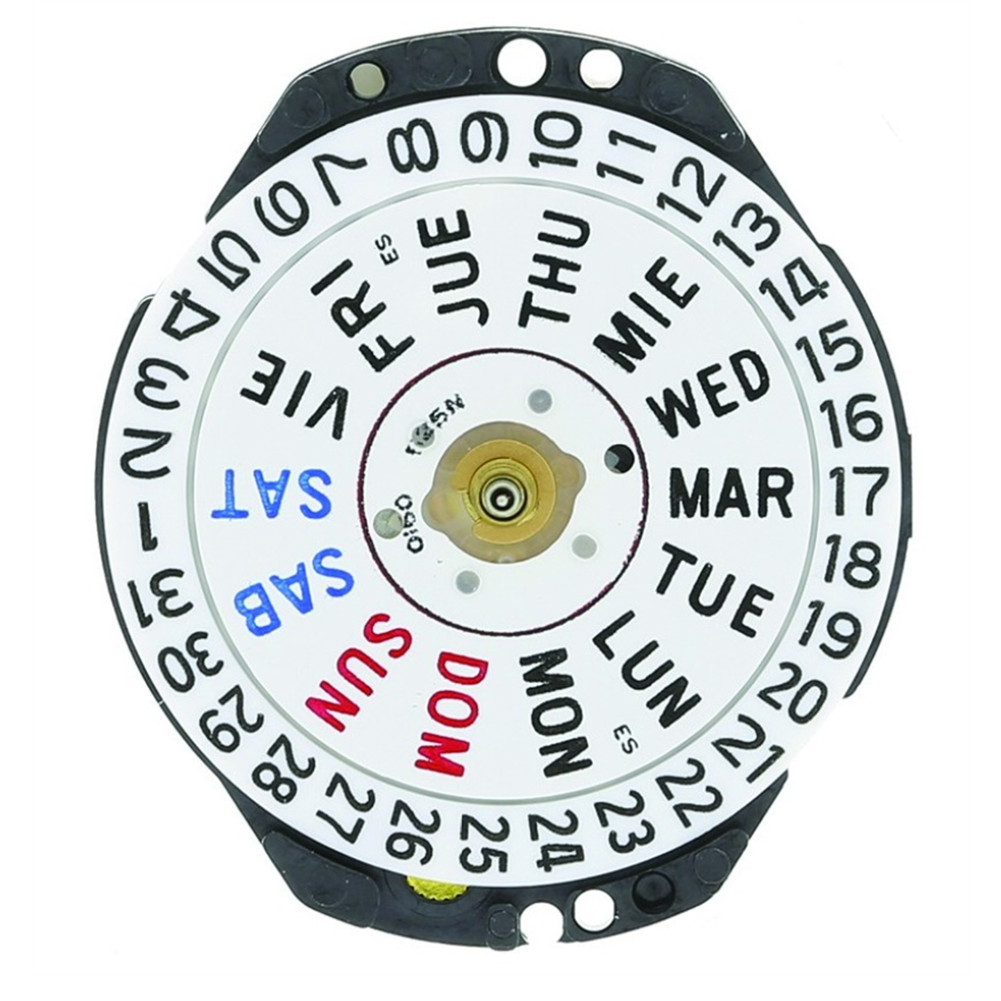 Elegant Hattori Japan Quartz Watch Movement VX83 for Day/Date Display 