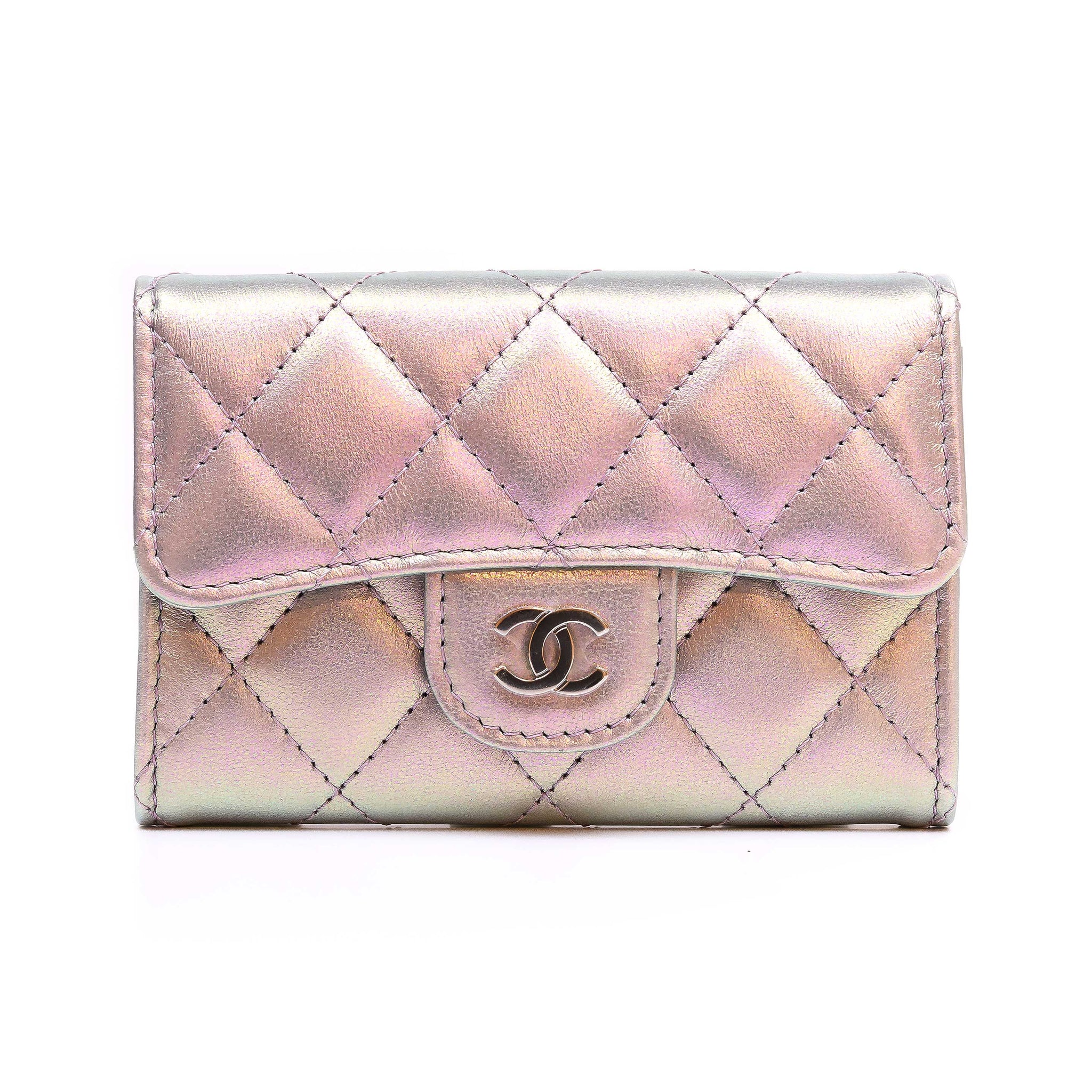 Chanel Light Pink Quilted Lambskin Leather Classic WOC Clutch Bag - Yoogi's  Closet