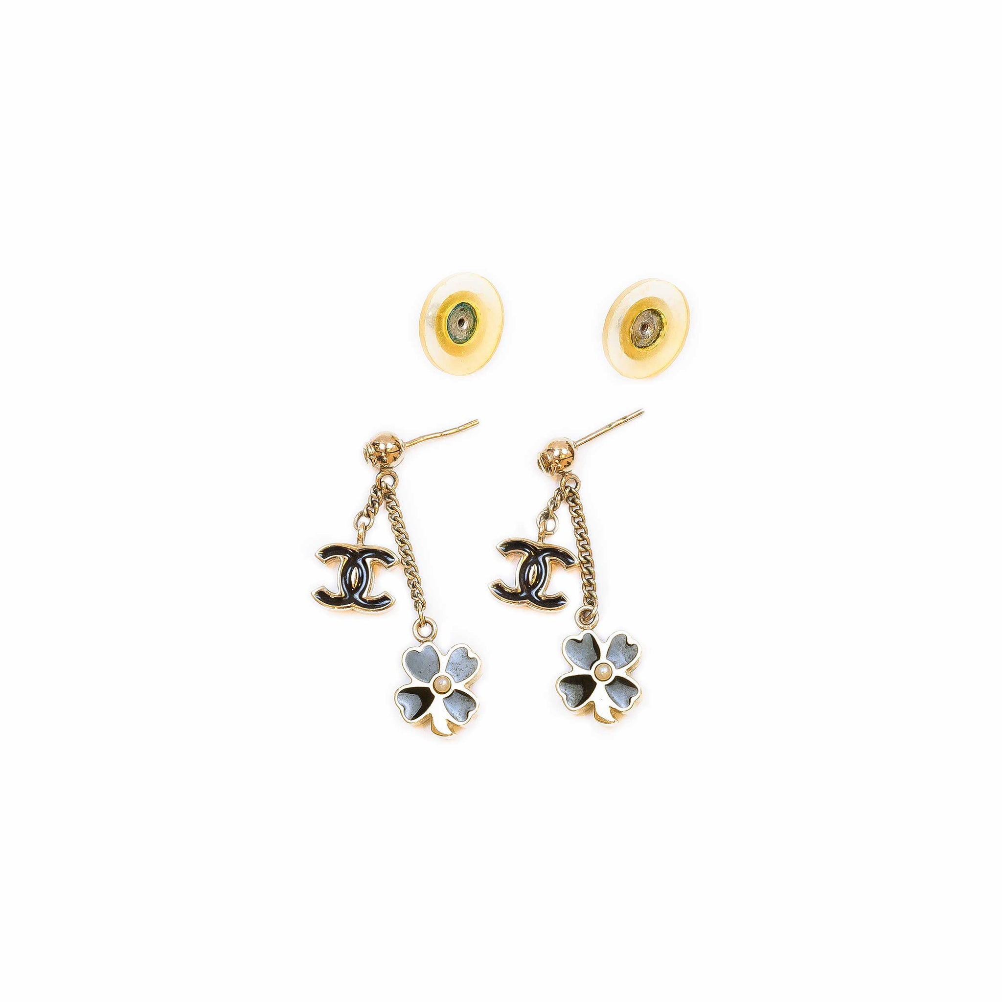 black clover earrings chanel