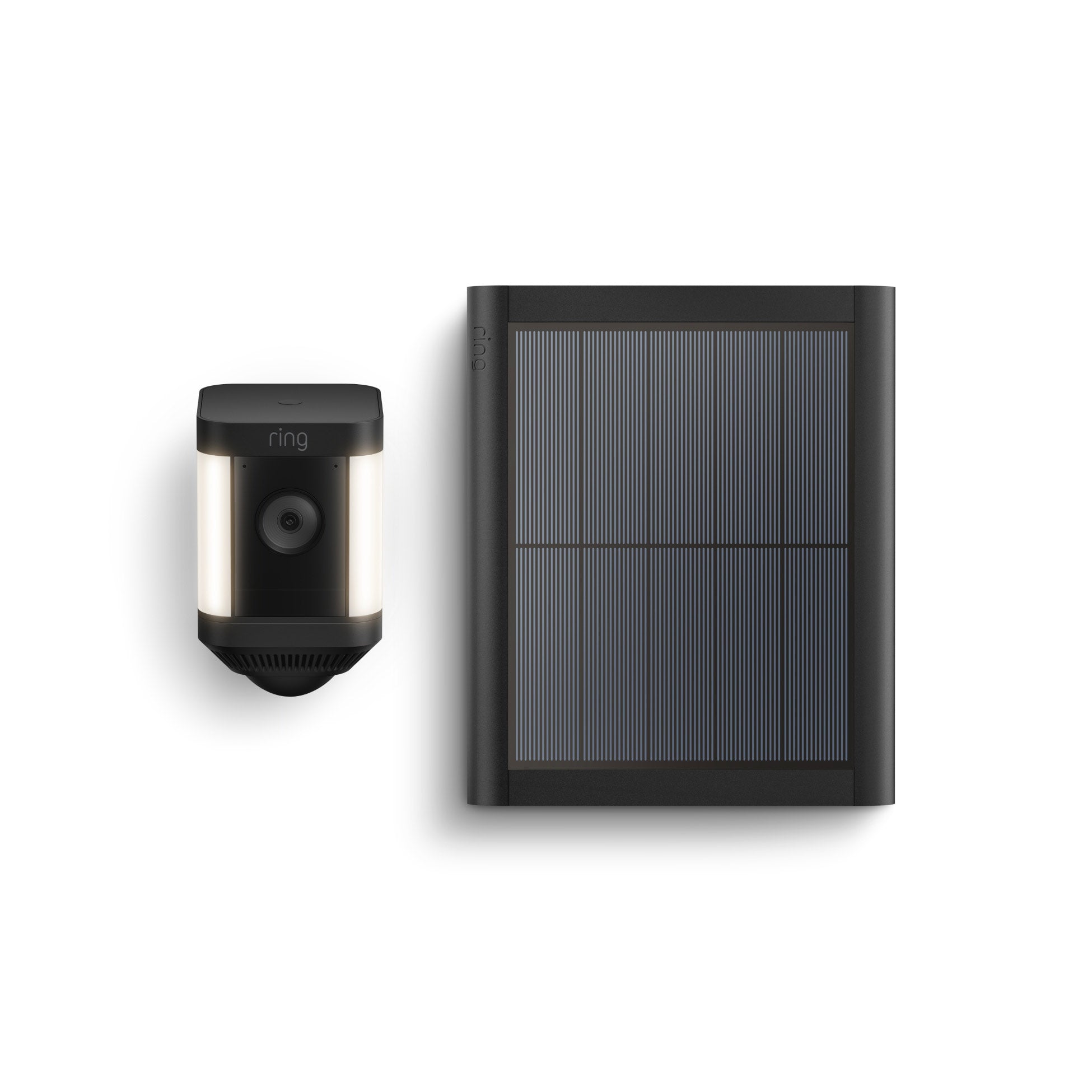 Spotlight Cam Plus Battery + Solar Panel - Black