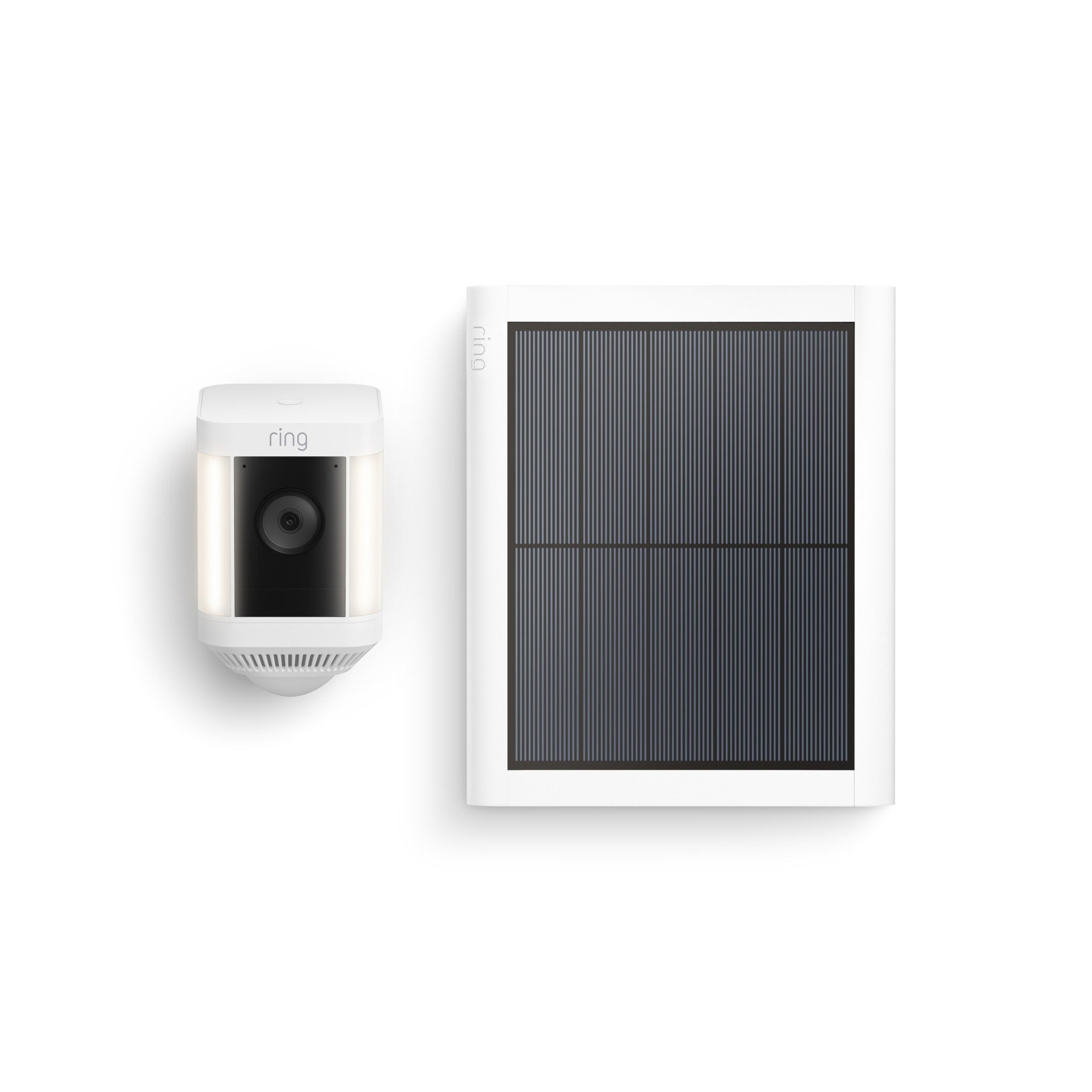 Spotlight Cam Plus Battery + Solar Panel - White