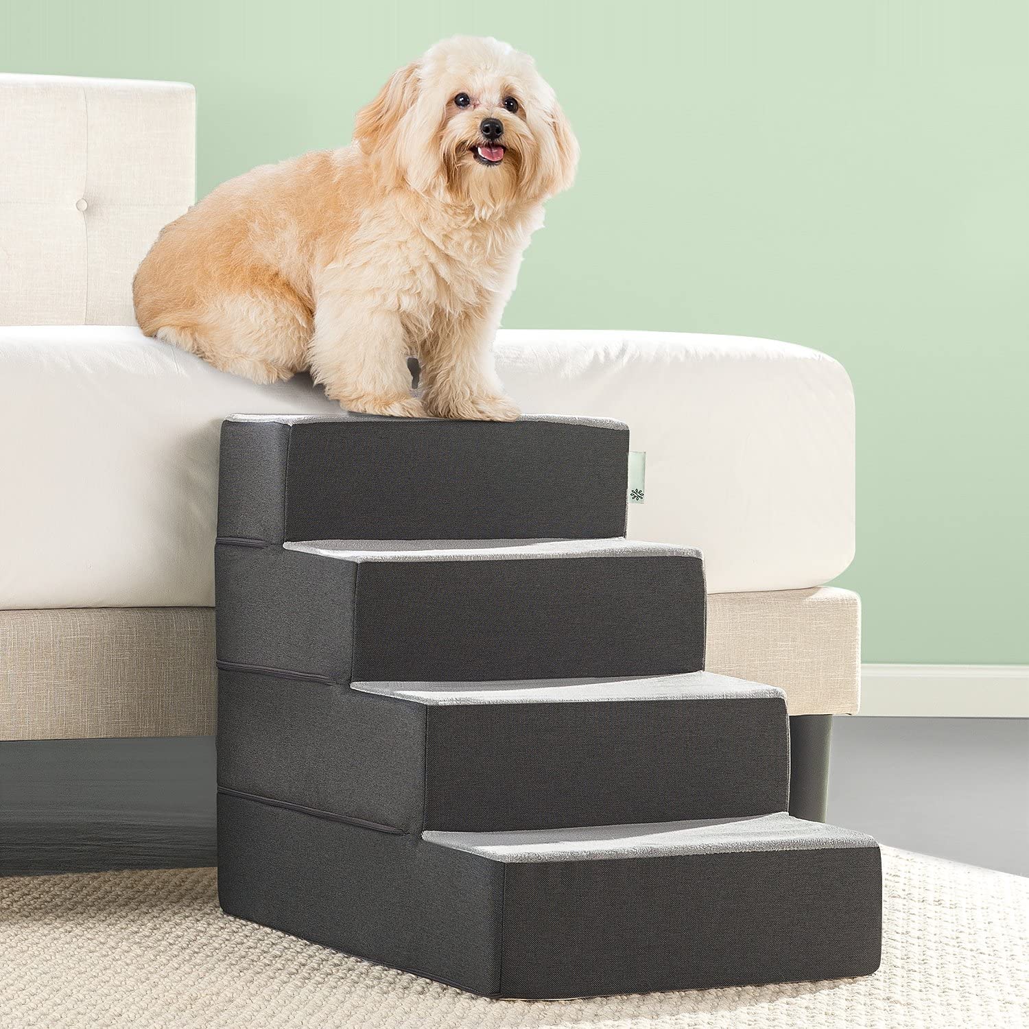 Dogs with degenerative diseases should avoid bouncing up and down, but if the pets are still healthy and strong, but cannot go out for a walk due to the epidemic or the busy owner, you can buy a stair-style dog staircase so that they can exercise their muscles at home.