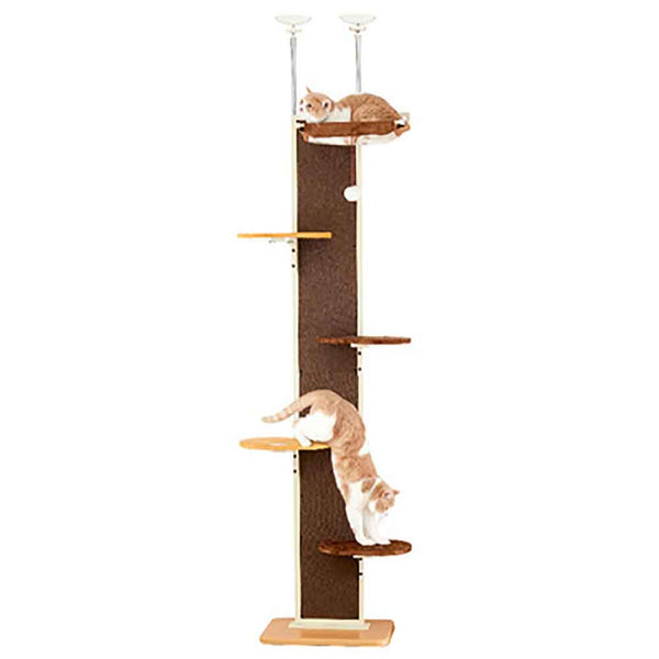 IVPETS🇯🇵Japanese-style Catwalk Upright Cat Column 📶Tongtian Cat Jumping Stairs (Scratching Stairs)-Cats-Mao Kid Story Pets Thing｜Hong Kong pet cat and dog supplies specialty store: IATA pet airplane cage, pet trolley, cat climbing frame cat tree