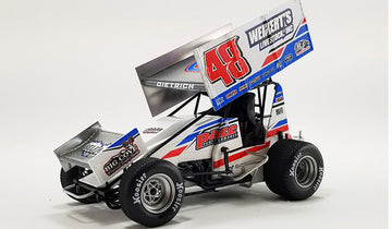 Brock Zearfoss 2022 Moose's LZ Bar & Grill #3z 1:18 Sprint Car 