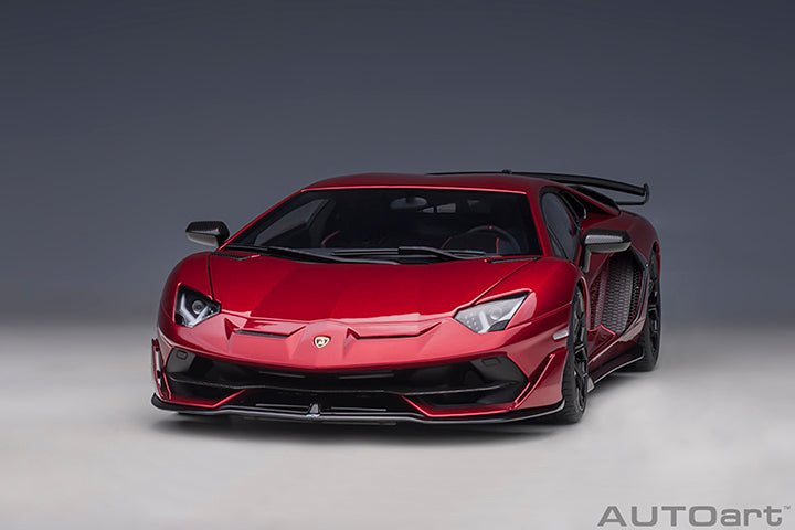 LAMBORGHINI AVENTADOR SVJ (ROSSO EFESTO/METALLIC RED) 1:18 SCALE COMPO –  Elite Diecast Sales Australia