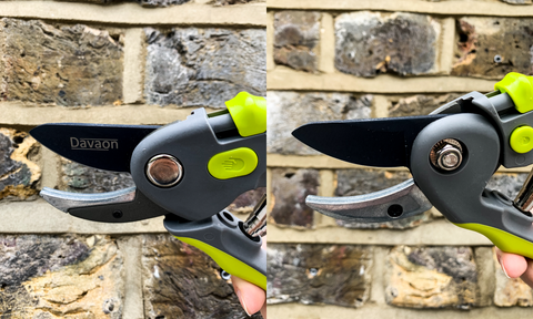 front and back view of anvil pruner