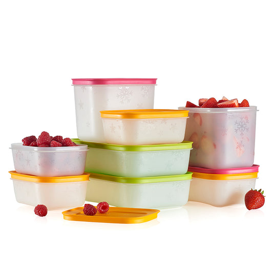 TUPPERWARE 5 Piece Almond Microwave 2192B 2 Stack Cooker Set, 3 Qt