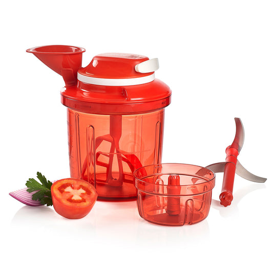 Tupperware Hachoir Batteur Vert Quick Chef Lames Chopper Whisk