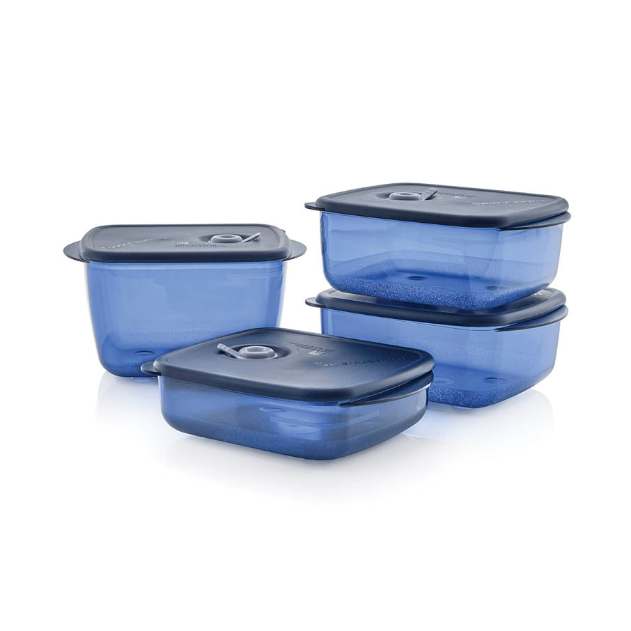 Tupperware Vent 'N Serve 3-piece Small Round Set 