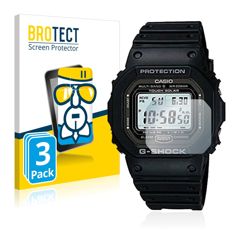 3x BROTECT AirGlass Screen Protector Casio G-Shock GW-5000-1JF - ScreenShield