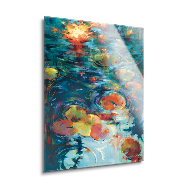Dancing on Water  | 24x36 | Glass Plaque