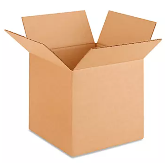 Uline (10" X 10" X 10") Corrugated Box- 25 Count