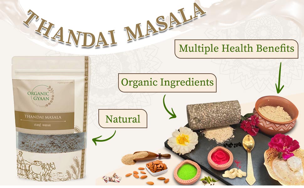 Natural thandai masala with multiple health benefits