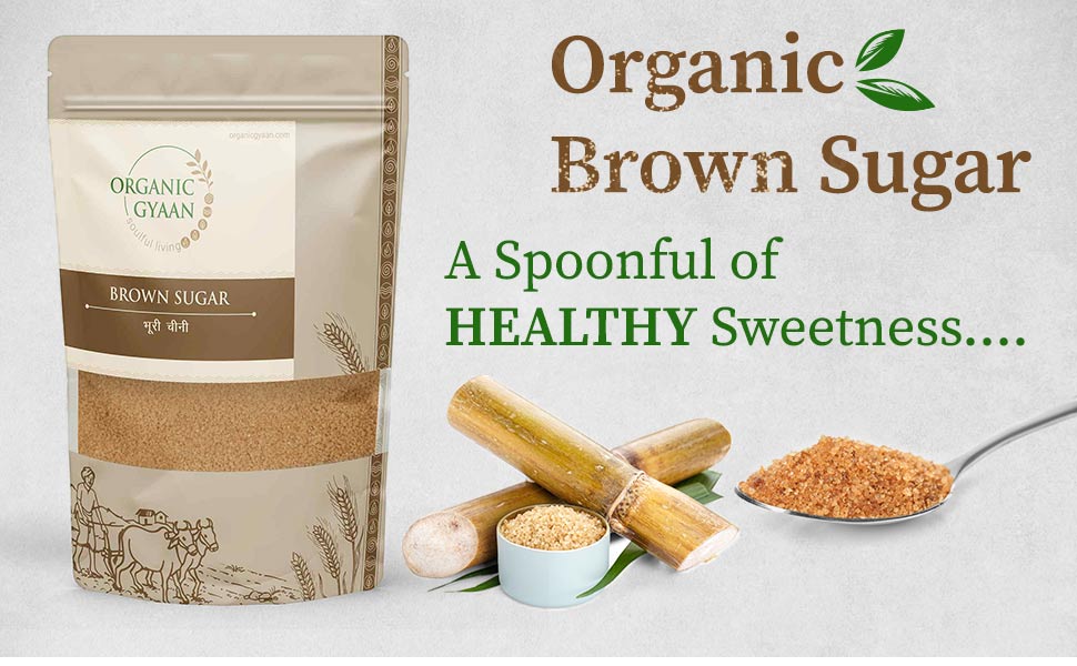 Healthy sweetness organic brown sugar