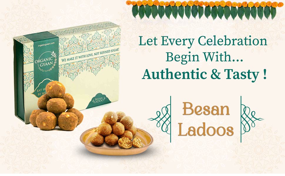Authentic and tasty besan ladoo