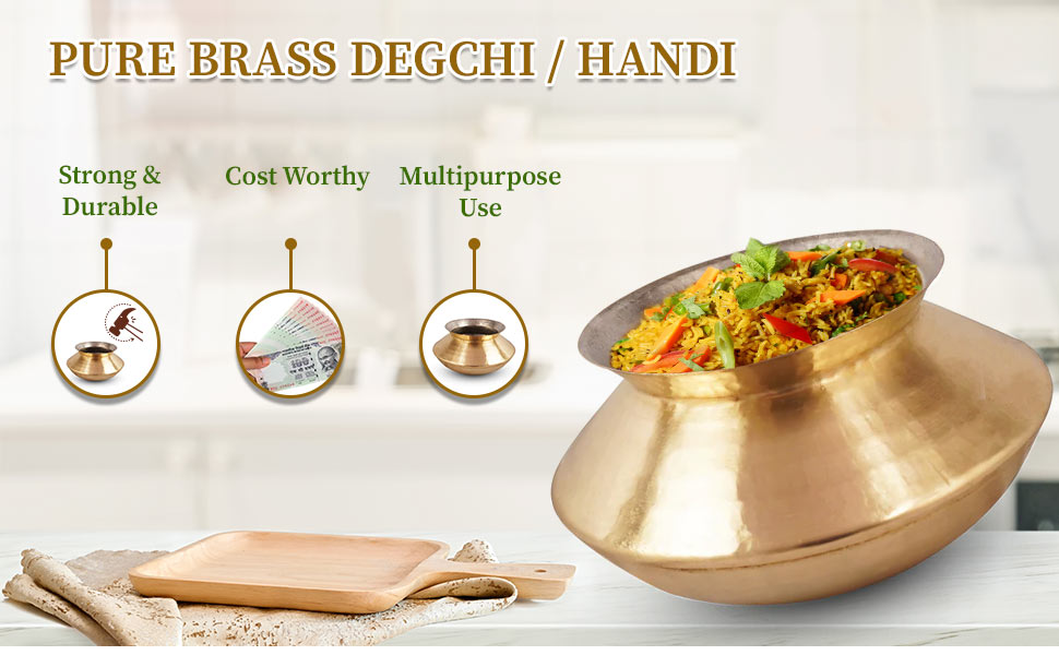 Pure brass degchi / handi