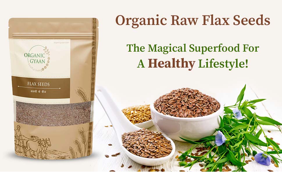 Oranic raw flax seeds