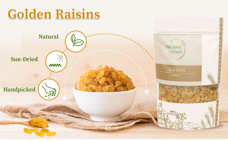 Organic golden raisins 