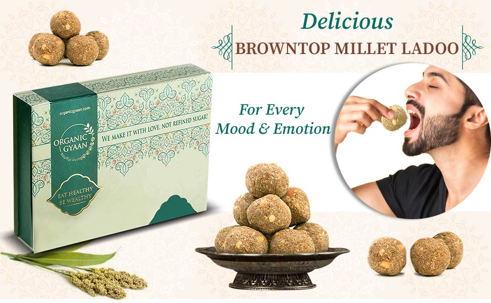 Browntop Millet Ladoo - Organic Gyaan