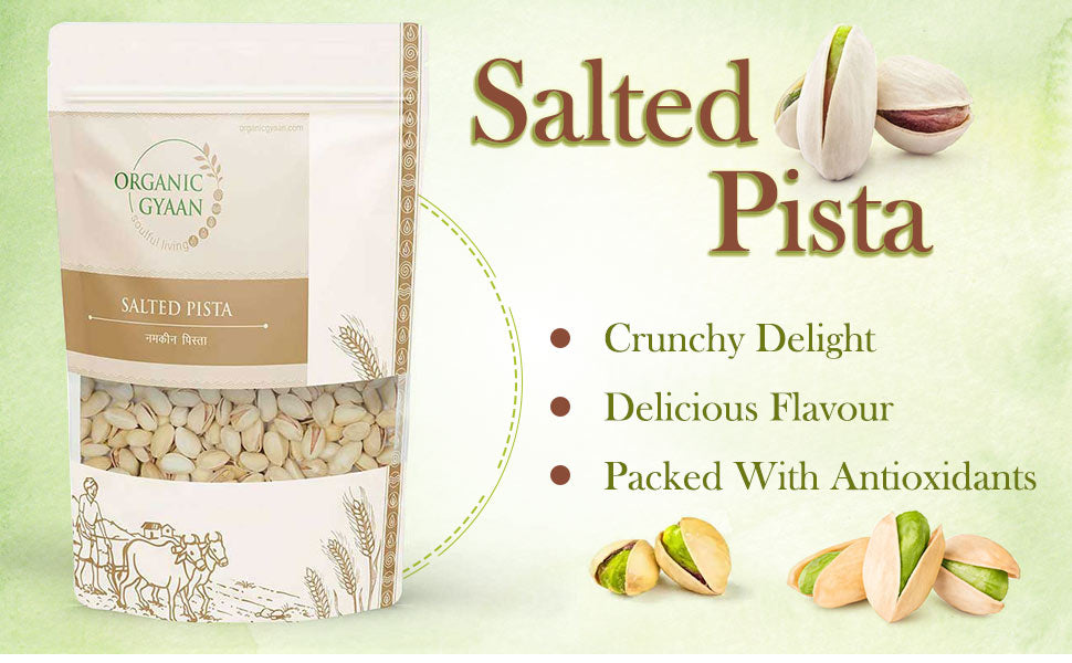 Salted pista by organic gyaan