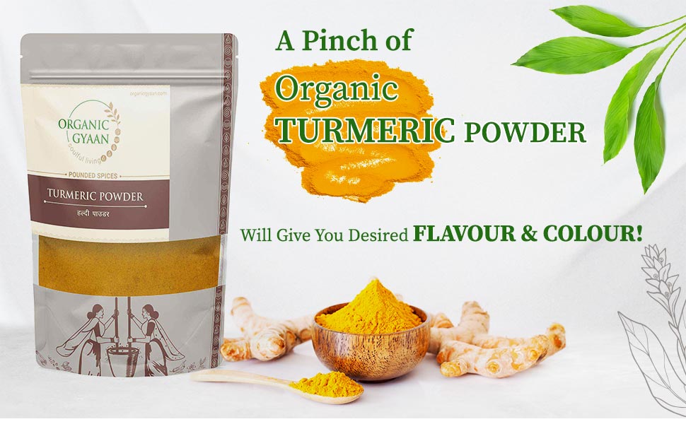 Pinch of organic turmeric powder