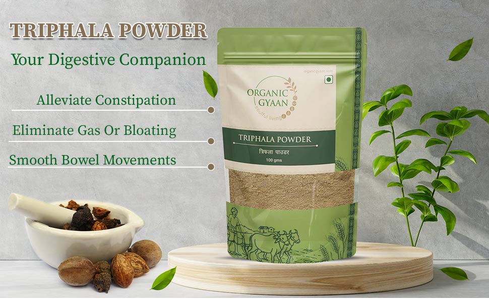 Triphala powder for digestive health