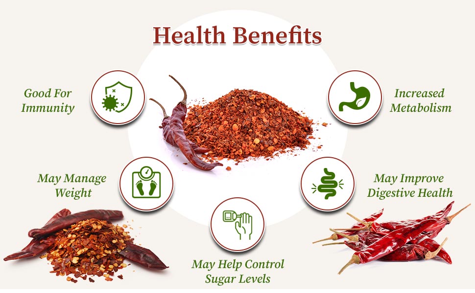 Red Chilli Flakes Health Benefits - Organic gyaan