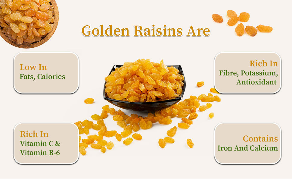 Nutritions in golden raisins