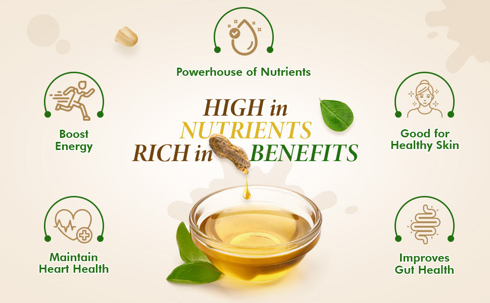 Nutrients in wooden cold Pressed - groundnut oil