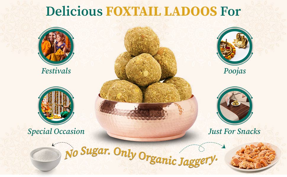 Delicious foxtail millet ladoo 