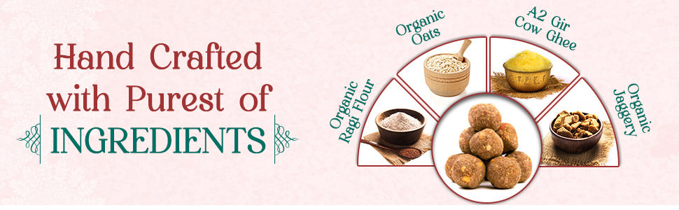 Ragi oats ladoo ingredients