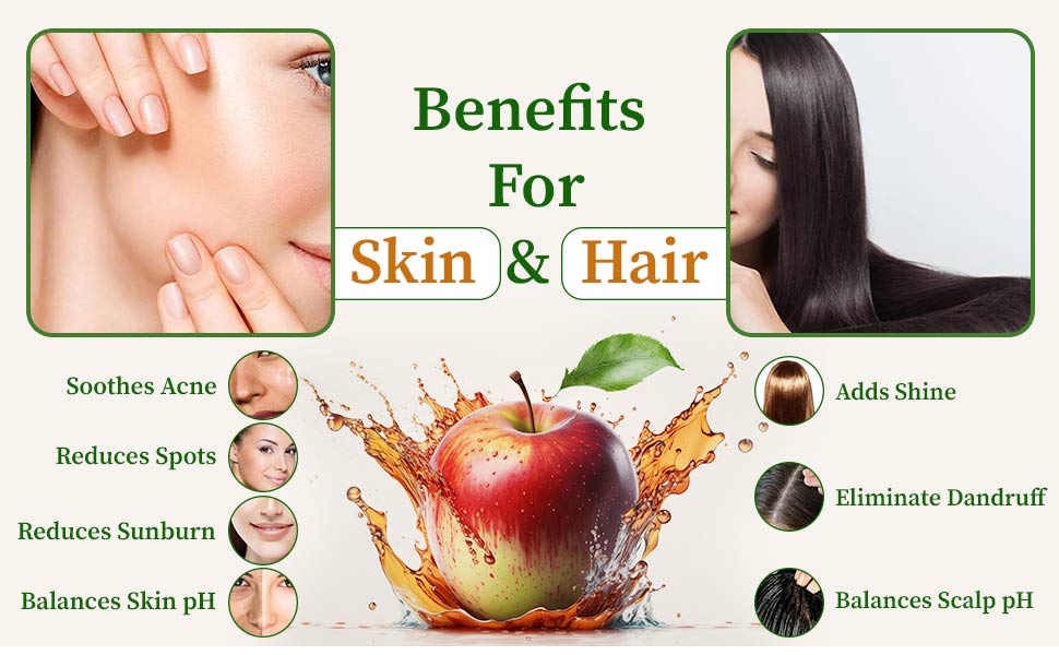 Apple cider vinegar health benefits for skin hair