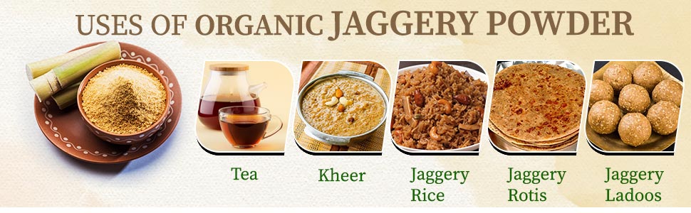 Uses of jaggery powder