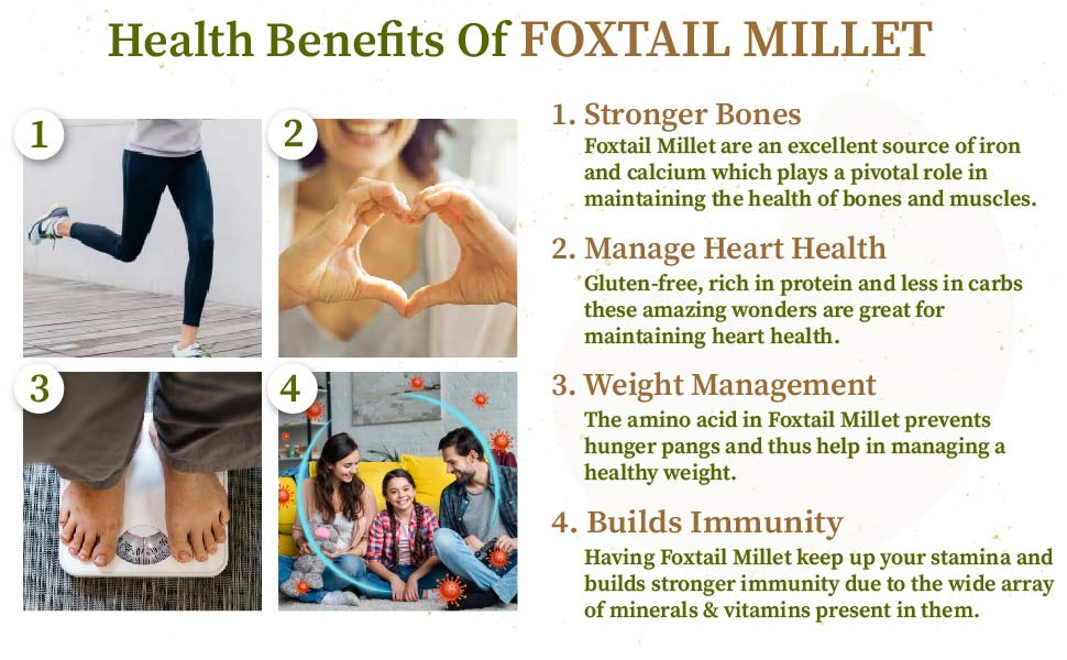 Foxtail millet health benefits