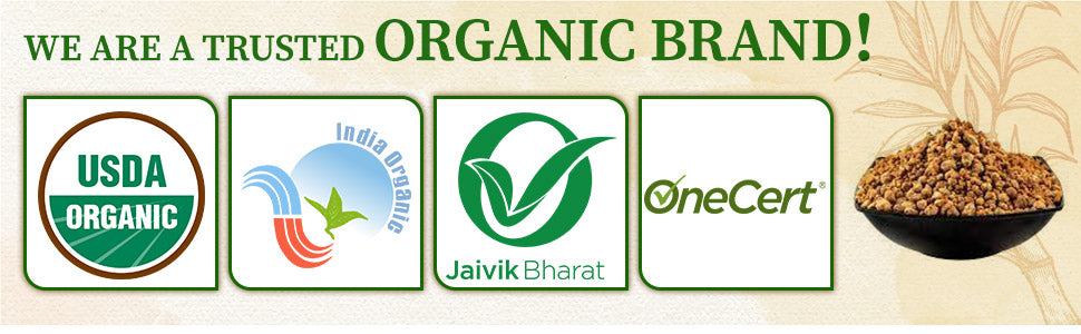 Certified organic jaggery granules