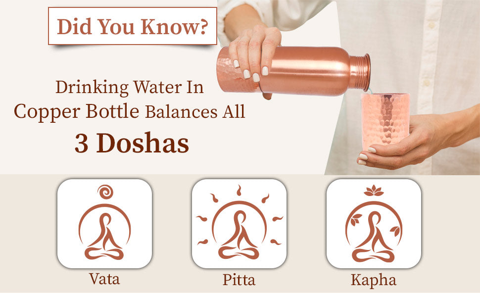 Copper bottle balancing 3 doshas