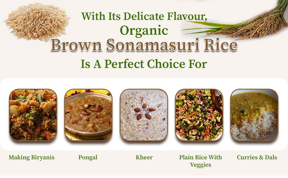 Brown sonamasuri rice recipes