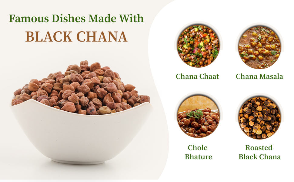 Dishes made with black chana